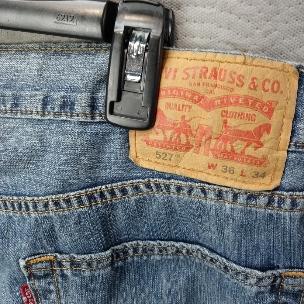 Levi's 527 slim men's blue jeans sz 36x34 Rise 11